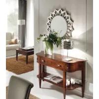 Picture Elegant antique bedroom console made of Italian walnut wood