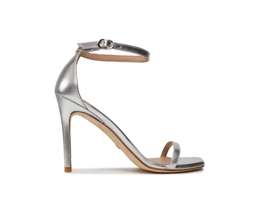 obrazek 1 Stuart Weitzman Sandały Nudistcurve 100 Sanda SA178 Srebrny