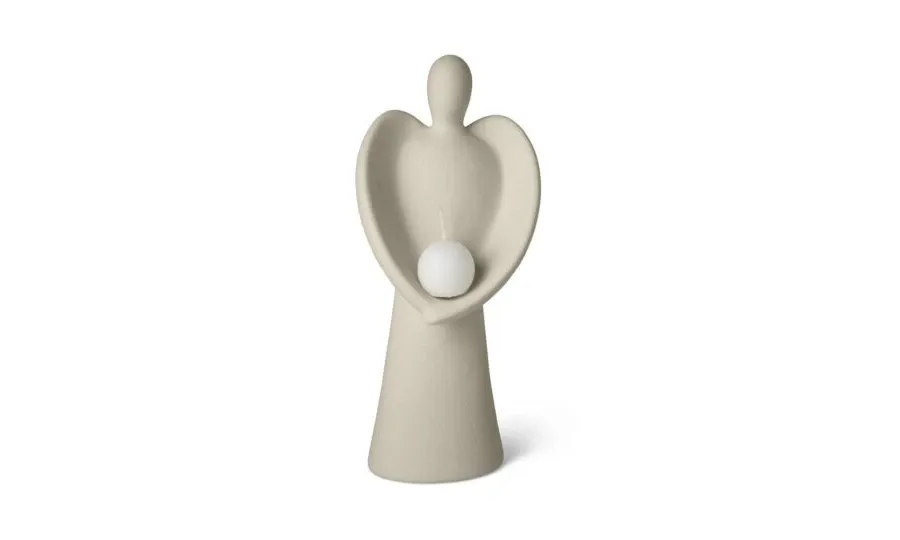 obrazek 7 Elegancka figurka ceramiczna - bożonarodzeniowy anioł