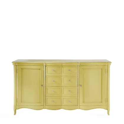 Zdjęcie Piękna komoda z dwoma drzwiami i czterema szufladami H.100xL.178xP.52 cm