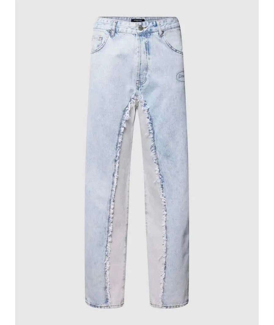 obrazek 1 Jeansy o kroju baggy fit ze wstawką w kontrastowym kolorze model ‘CRONIN’