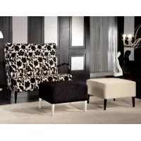Picture Square pouffe with a removable cover from Italy - Fratelli Mirandola
