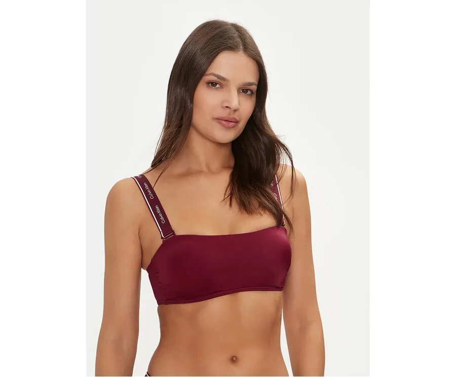 obrazek 1 Calvin Klein Swimwear Góra od bikini KW0KW02731 Bordowy