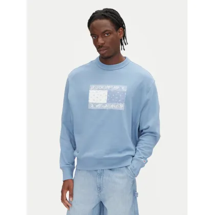 Zdjęcie Tommy Jeans Bluza Paisley Flag DM0DM20832 Niebieski Relaxed Fit