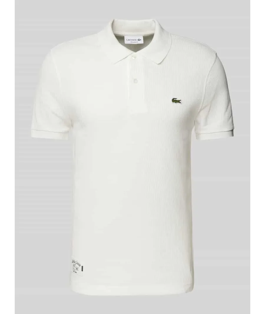 obrazek 1 Lacoste Polo DH0262 Écru Regular Fit