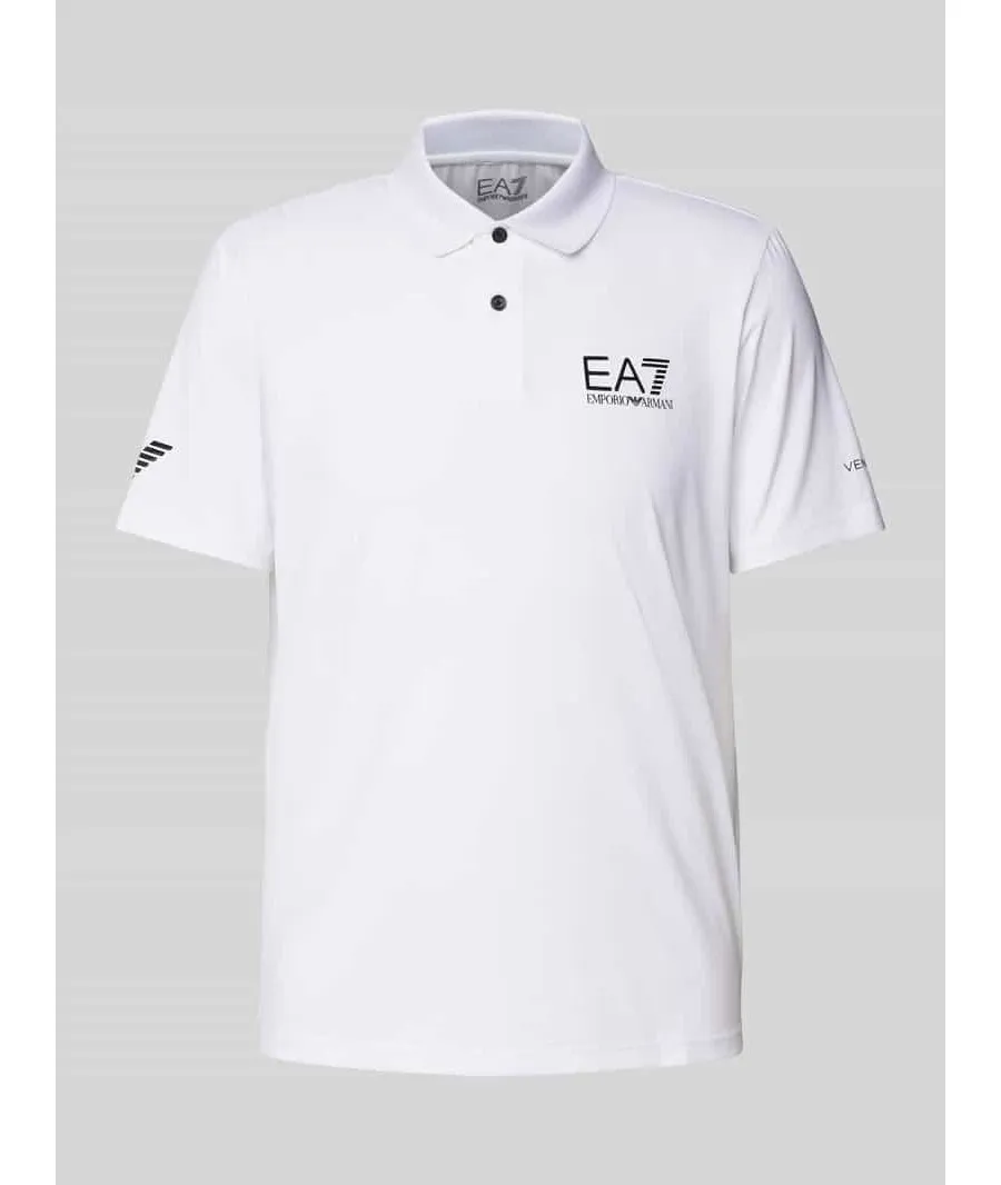 obrazek 1 Koszulka polo o kroju slim fit z nadrukiem z logo