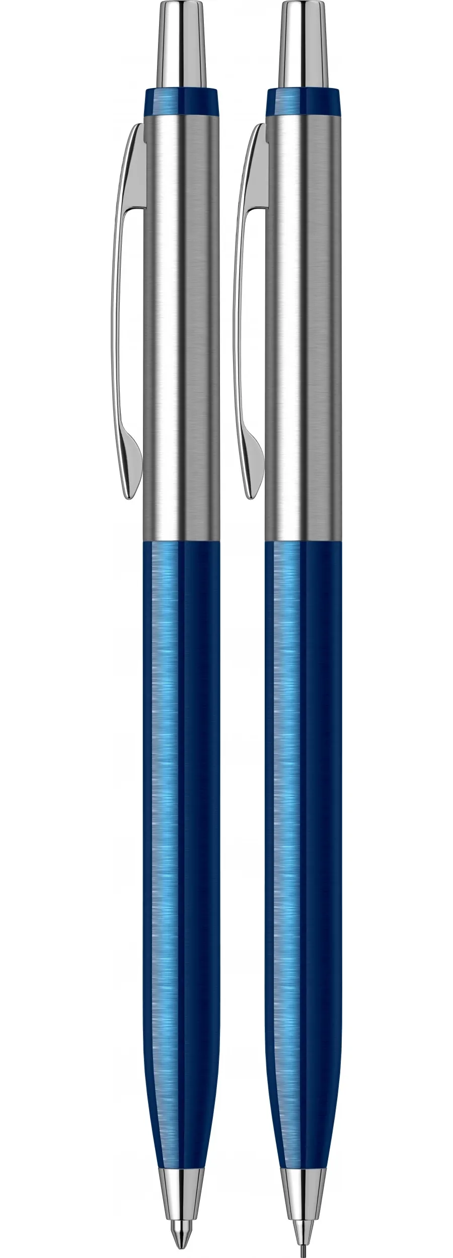 obrazek 2 Zestaw Długopis - Ołówek Mechaniczny 0.7mm Vintage 51 Chrom Granatowy