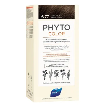 Zdjęcie Phyto Phytocolor Farba do włosów, 6.77 Jasne Brązowe CapuCCino