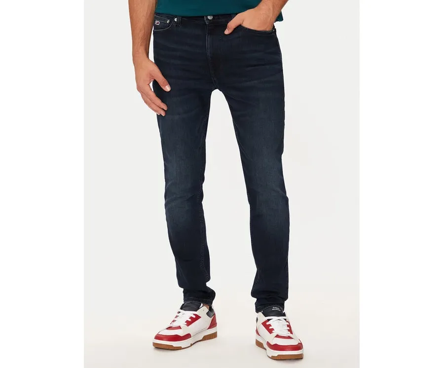 obrazek 1 Tommy Jeans Jeansy Simon DM0DM20419 Granatowy Skinny Fit
