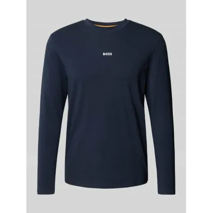 Zdjęcie Bluzka z długim rękawem i nadrukiem z logo model ‘Chark’