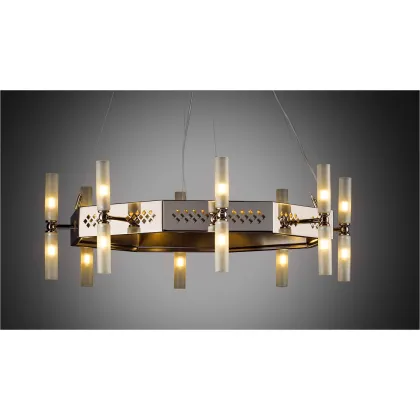 Zdjęcie Ośmiokątny żyrandol w stylu nowoczesnym – Il Paralume Marina