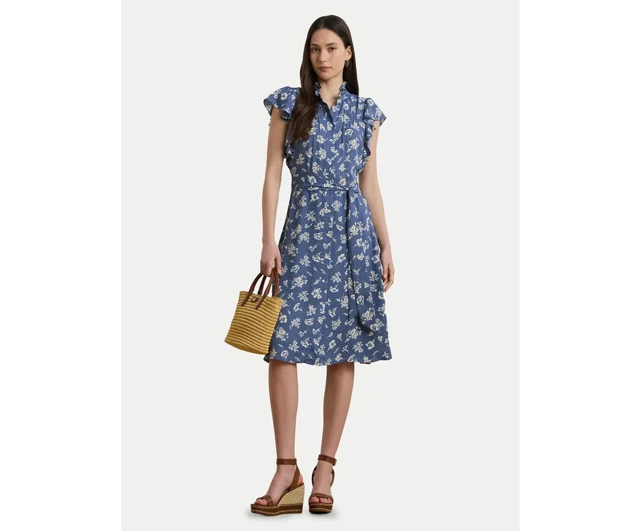 obrazek 1 LAUREN RALPH LAUREN Sukienka koszulowa 200970726001 Niebieski Regular Fit