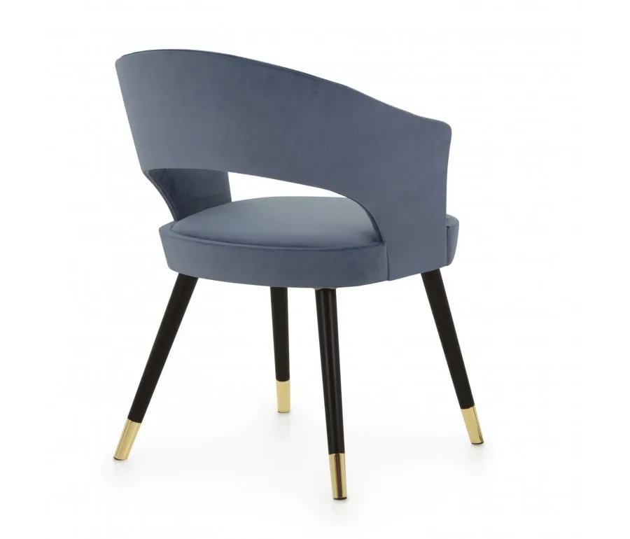 obrazek 2 Niebieski designerski fotel w stylu nowoczesnym - Sevnsedie