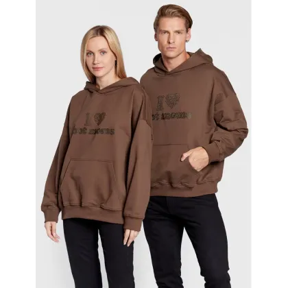 Zdjęcie 2005 Bluza Unisex Hot Moms Brązowy Relaxed Fit