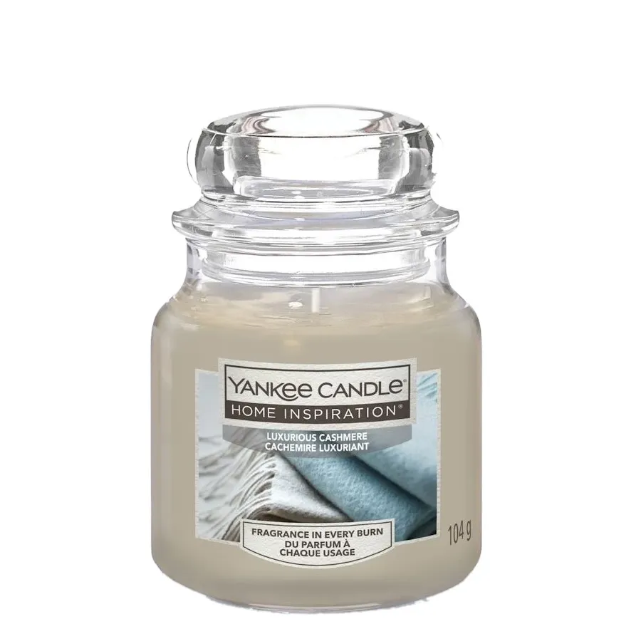 obrazek 1 Yankee Candle Home Inspiration Świeca Luxurious Cashmere Mała 104 g