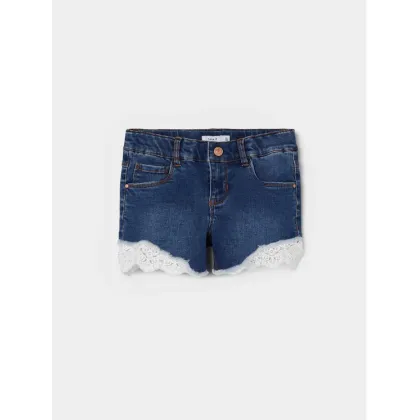 Zdjęcie NAME IT Szorty jeansowe 13197440 Granatowy Slim Fit