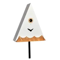 Picture A clock showing a mountain view - a singing cuckoo