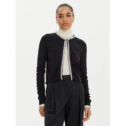 Zdjęcie KARL LAGERFELD Kardigan 246W2003 Czarny Slim Fit