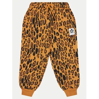 Zdjęcie Mini Rodini Spodnie dresowe Basic Leopard 1000014313 Brązowy Regular Fit MINI RODINI