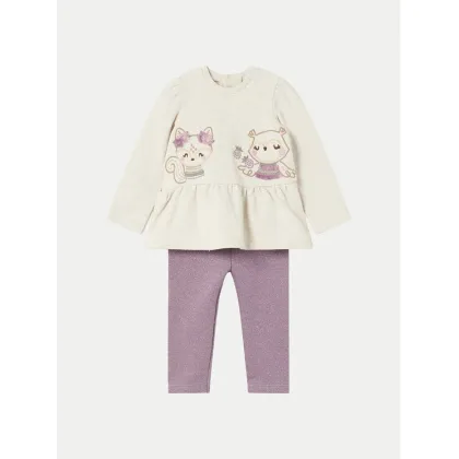 Zdjęcie Mayoral Komplet bluza i legginsy 2708 Fioletowy Regular Fit