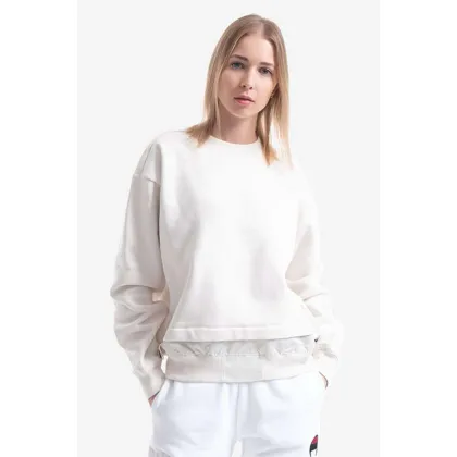 Zdjęcie Champion bluza Crewneck Sweatshirt 114665 ES001 damska kolor beżowy gładka 114665-ES001
