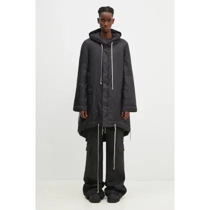 Zdjęcie Rick Owens kurtka Fishtail męska kolor czarny zimowa DU02D2950.NP