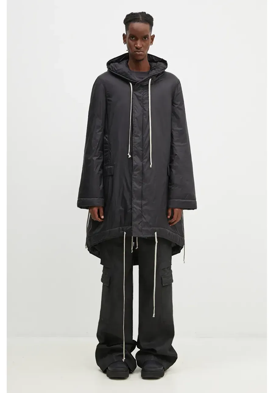 obrazek 1 Rick Owens kurtka Fishtail męska kolor czarny zimowa DU02D2950.NP