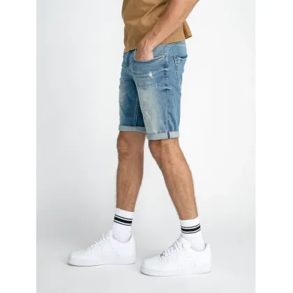 Zdjęcie Petrol Industries Szorty jeansowe M-1030-SHO003 Niebieski Regular Fit