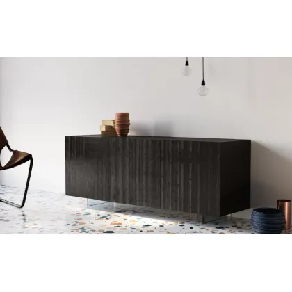 Zdjęcie Nowoczesny kredens ORIGAMI 3 drzwi push-pull 3 przegródki - Fratelli Mirandola