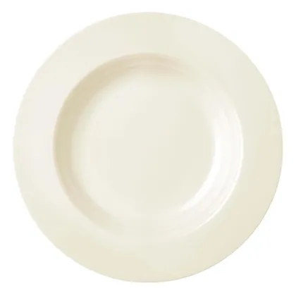 Zdjęcie Kremowy porcelanowy talerz do zupy z Niemiec – Tettau