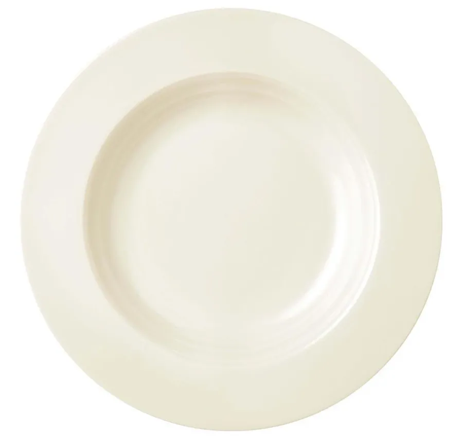 obrazek 1 Kremowy porcelanowy talerz do zupy z Niemiec – Tettau