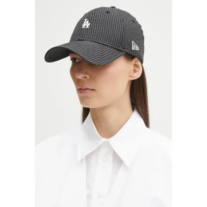 Zdjęcie New Era czapka z daszkiem Seersucker 940 LA Dodgers kolor szary wzorzysta 60595248
