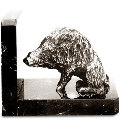 Zdjęcie Oryginalna podpórka do książek z figurką dzika