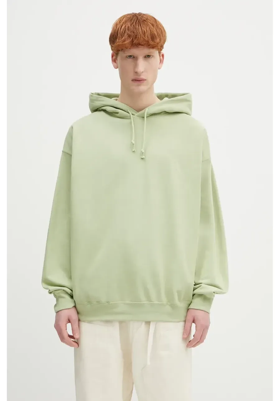 obrazek 1 Y-3 bluza French Terry Hoodie męska kolor zielony z kapturem gładka JM7864