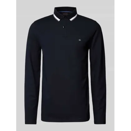 Zdjęcie Sweter z dzianiny z kołnierzykiem polo