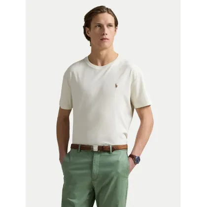 Zdjęcie Polo Ralph Lauren T-Shirt 710740727094 Écru Custom Slim Fit