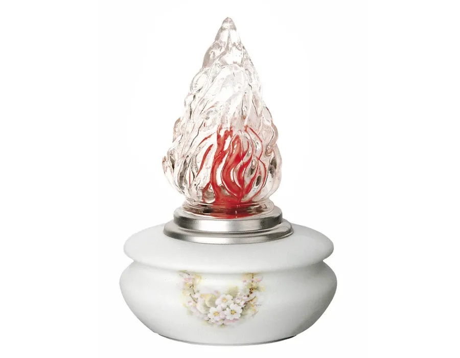 obrazek 1 Włoskie oświetlenie futeralne - lampa porcelanowa na nagrobki