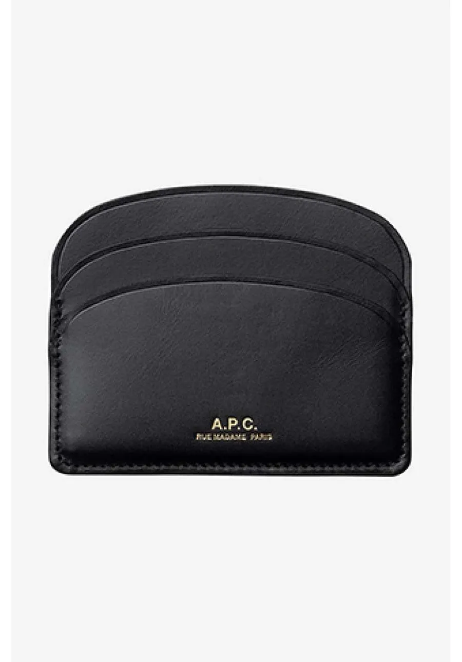 obrazek 1 A.P.C. etui na karty skórzane kolor czarny PXAWV.F63270-BLACK