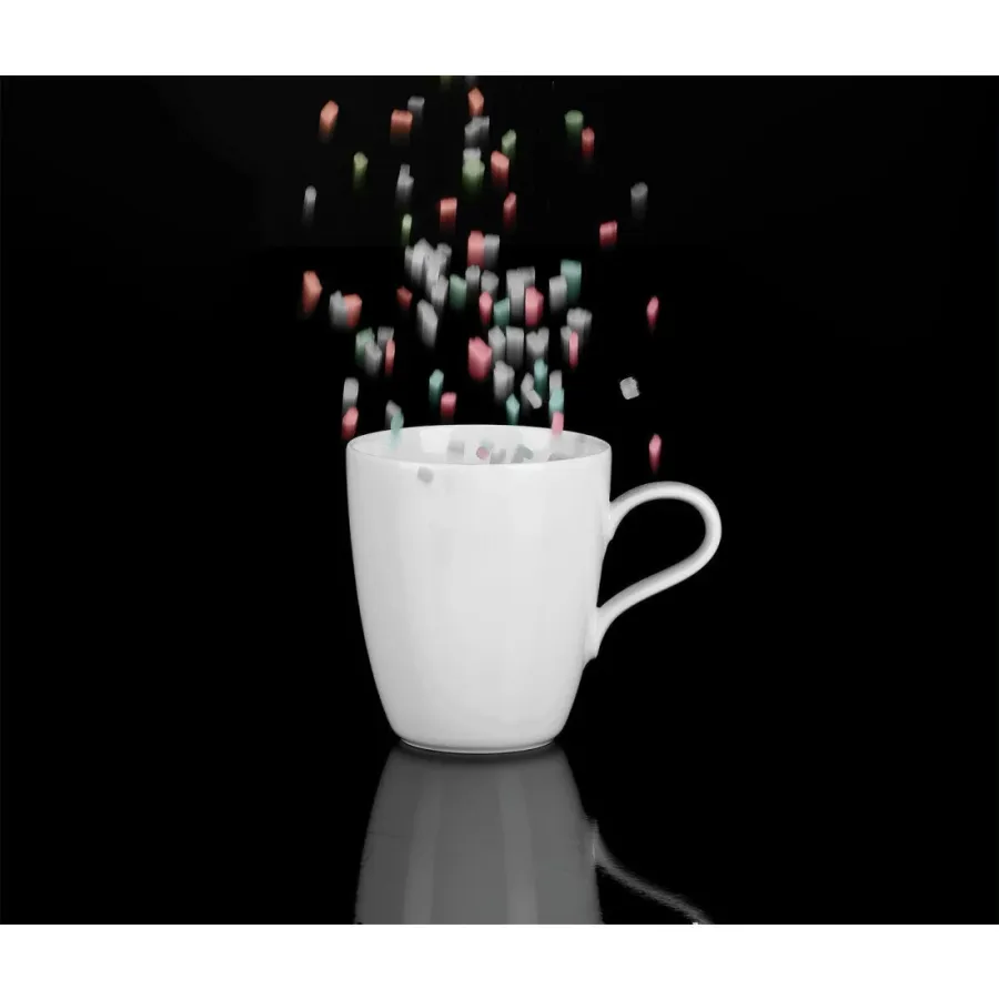 obrazek 4 Porcelanowa biała mała filiżanka do espresso z Niemiec - Seltmann Weiden