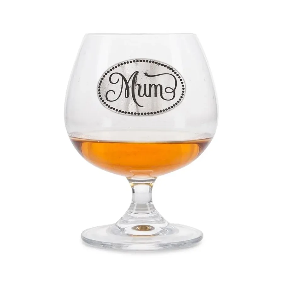 obrazek 1 Ekskluzywny prezent na Dzień Matki - kieliszek do brandy z cynowym emblematem