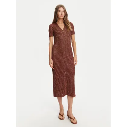 Zdjęcie TWINSET Sukienka dzianinowa 251TT3190 Brązowy Slim Fit