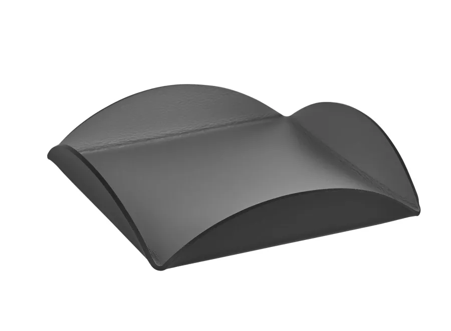 obrazek 1 Skórzana szara podkładka na sosy i przyprawy w rozmiarze 15x15xH2,5 cm