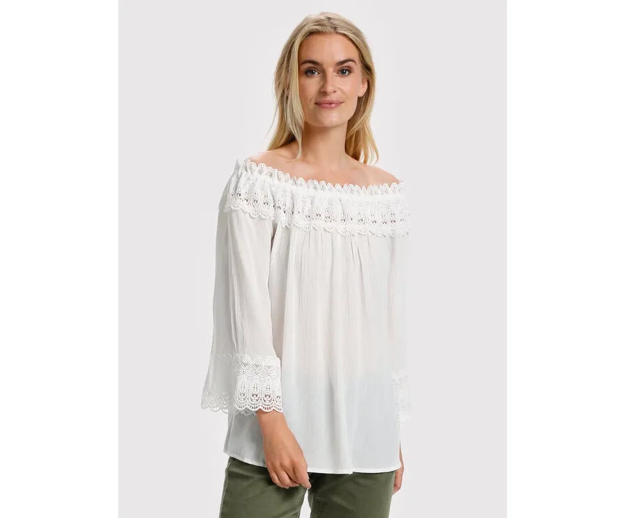 obrazek 1 Cream Bluzka Bea 10608022 Biały Relaxed Fit
