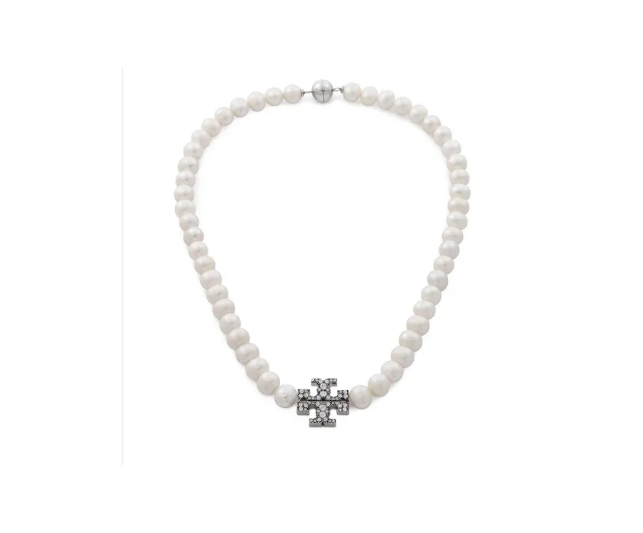 obrazek 1 Tory Burch Naszyjnik Kira Pearl 164617 Biały