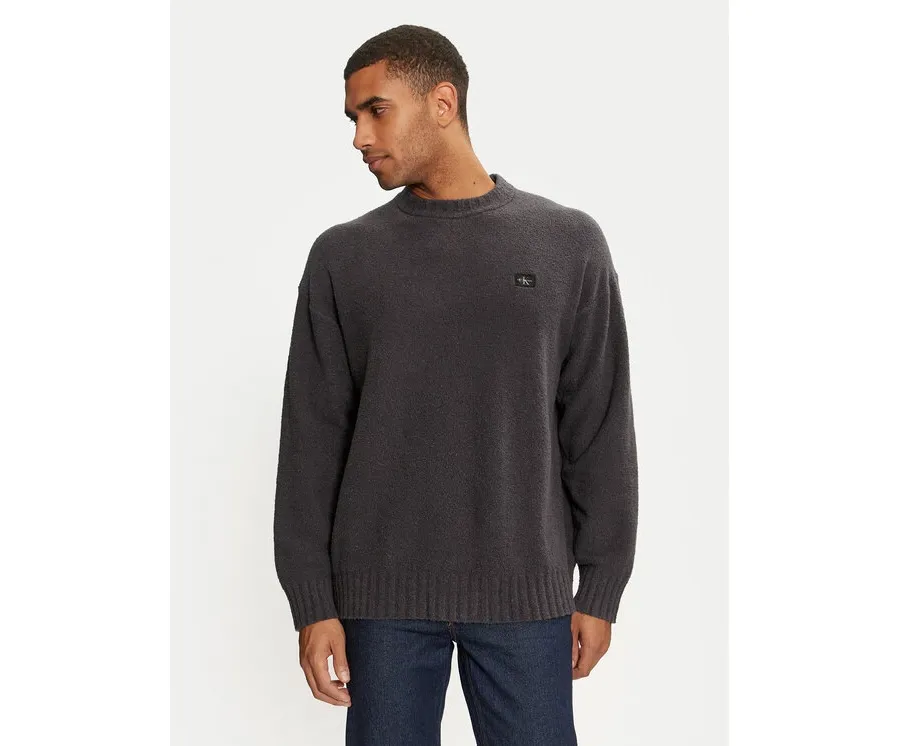 obrazek 1 Calvin Klein Jeans Sweter J30J326202 Czarny Boxy Fit