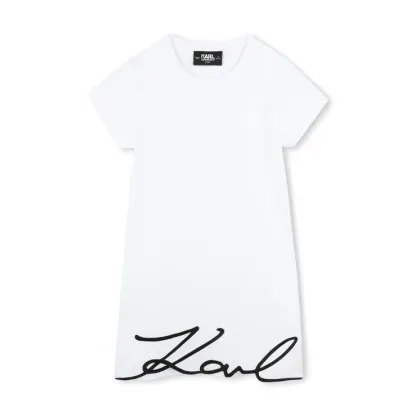 Zdjęcie Karl Lagerfeld Kids Sukienka codzienna Z30454 S Biały Regular Fit