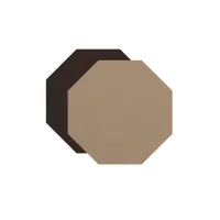 Zdjęcie Stylowa ośmiokątna podkładka pod kieliszki wykonana z naturalnej skóry