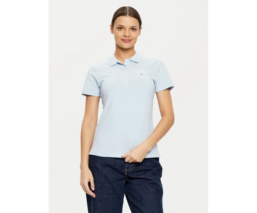 obrazek 1 Tommy Hilfiger Polo WW0WW43930 Błękitny Slim Fit
