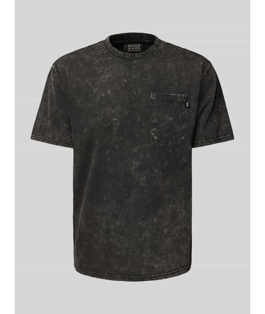 obrazek 1 T-shirt z prążkowanym okrągłym dekoltem