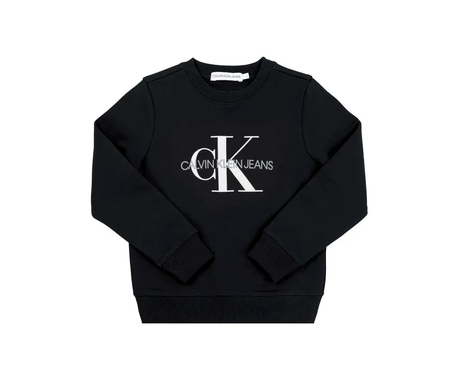 obrazek 1 Calvin Klein Jeans Bluza Monogram Logo IU0IU00069 Czarny Regular Fit